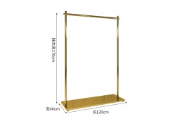 Стійка для торгівлі одгом та сукнями з золотою полицею